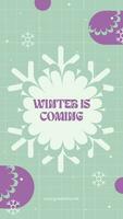 Winter Greeting Set Instagram Story template