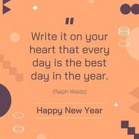 New Year Quotes Instagram Post template