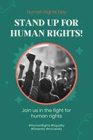 Human Rights Pinterest Graphic template