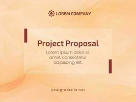 Peach Business Proposal Presentation template