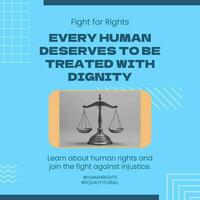 Human Rights Linkedin Post template