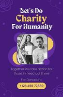 Year End Charity Poster template