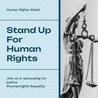 Human Rights Instagram Post template