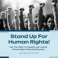 Human Rights Instagram Post template
