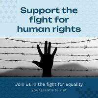 Human Rights Instagram Post template