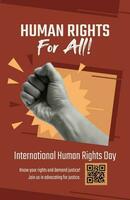 Human Rights Poster template