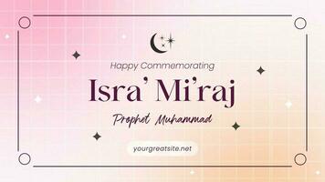 Isra' Miraj Greeting Twitter Post template