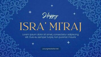 Isra' Miraj Greeting Twitter Post template