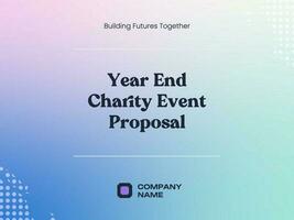 Year End Charity Presentation template