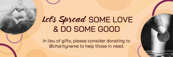 Year End Charity Twitter Banner template