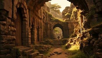 AI generated Uncovering the Secrets of Ancient Landscapes photo