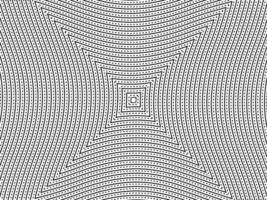 Optical Illusion Created from Artistic Lines Motifs Pattern, can use for Decoration, Background, Ornate, Fabric, Fashion, Textile, Carpet Pattern, Tile or Graphic Design Element. Vector Illustration