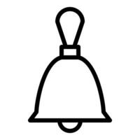 bells icon or logo illustration outline black style vector