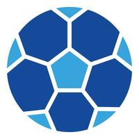fútbol pelota icono o logo ilustración glifo estilo vector