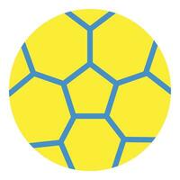 fútbol pelota icono o logo ilustración plano color estilo vector