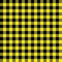 Seamless Repeating Yellow And Black Buffalo Plaid Pattern vector
