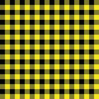 Seamless Repeating Yellow And Black Buffalo Plaid Pattern vector