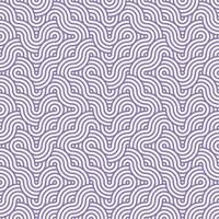 Purple seamless abstract geometric japanese overlapping circles lines and waves pattern vector