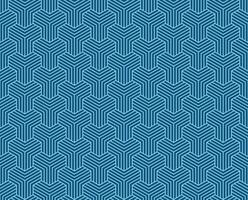 Seamless Abstract geometric y lines blue pattern background vector