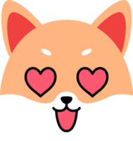 shiba amore emoji png