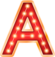 ljus Glödlampa alfabet brev en png