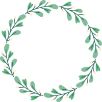 circulo hoja flor marco png