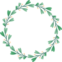 circulo hoja flor marco png