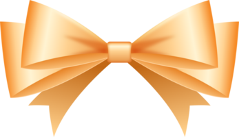 Gold Satin Bow png