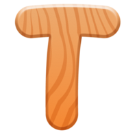 de madera alfabeto linda letra t png