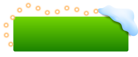 Noël Cadre avec neige et brillant ampoules png