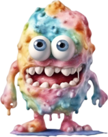 AI generated An Ice Cream monster painting. Ai-generated. png