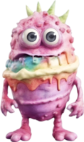 AI generated An Ice Cream monster painting. Ai-generated. png