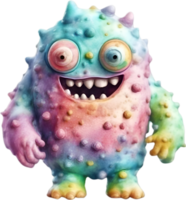 AI generated An Ice Cream monster painting. Ai-generated. png