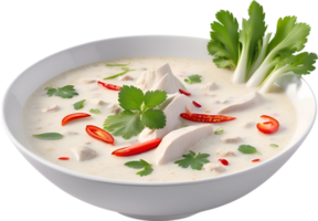 ai generado delicioso tom kha gai. ai-generado. png