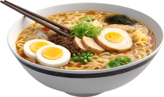 AI generated Delicious-looking Ramen. Ai-generated. png