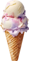 AI generated Delicious-looking Ice Cream painting. Ai-generated. png