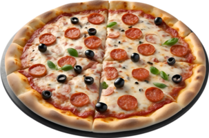 AI generated Delicious-looking Pizza. Ai-generated. png