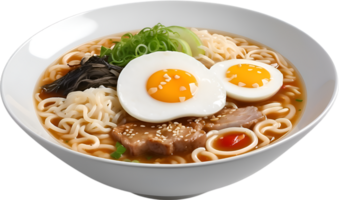 AI generated Delicious-looking Ramen. Ai-generated. png