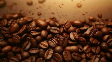 AI generated Coffee brown soft background photo