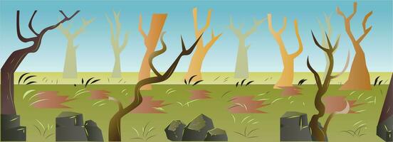 Forest Game Background vector