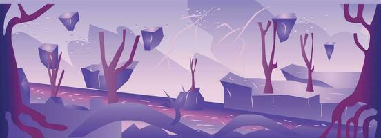 Alien Forest Game Background vector