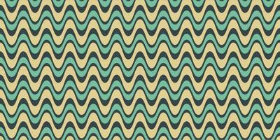 un psicodélico maravilloso estilo sin costura modelo con un retro estético y resumen ondulado vector antecedentes. impresión superficie diseño para textiles, envase, y webs.