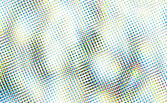 a background with a lot of cmyk dots, abstract  halftone dot, for design extra effect  grunge dot effect