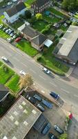 Aerial Footage of Hitchin City of England UK During Cloudy and Windy Day. October 28th, 2023 video