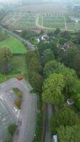 Aerial Footage of Hitchin City of England UK During Cloudy and Windy Day. October 28th, 2023 video