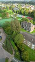 Aerial Footage of Hitchin City of England UK During Cloudy and Windy Day. October 28th, 2023 video