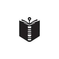 icono de libro diseño de letrero vector