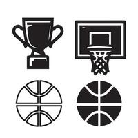 Basketball Icon Perfect for logos, stats and infographics. vector