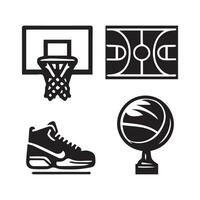 Basketball Icon Perfect for logos, stats and infographics. vector