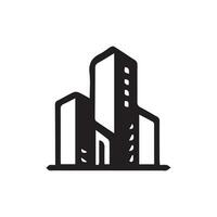 building sign icon in flat style. Apartment vector illustration . Architecture business concept.